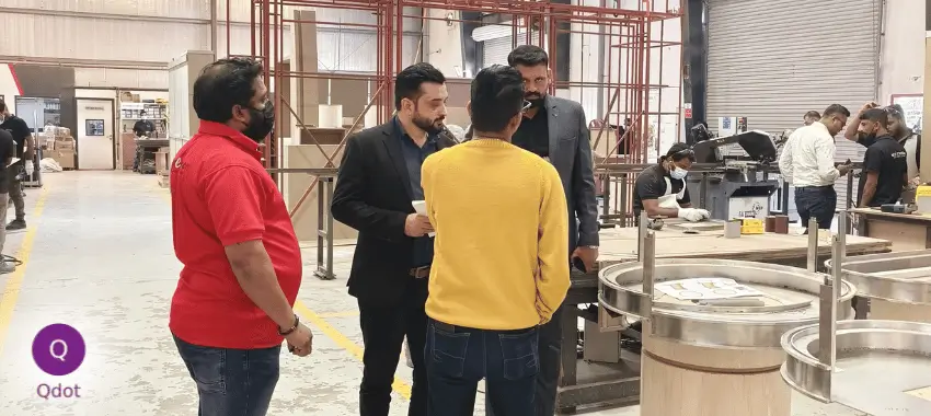 ISO 22716 GMP consultants conducting onsite assessment at a cosmetics manufacturing facility in the UAE